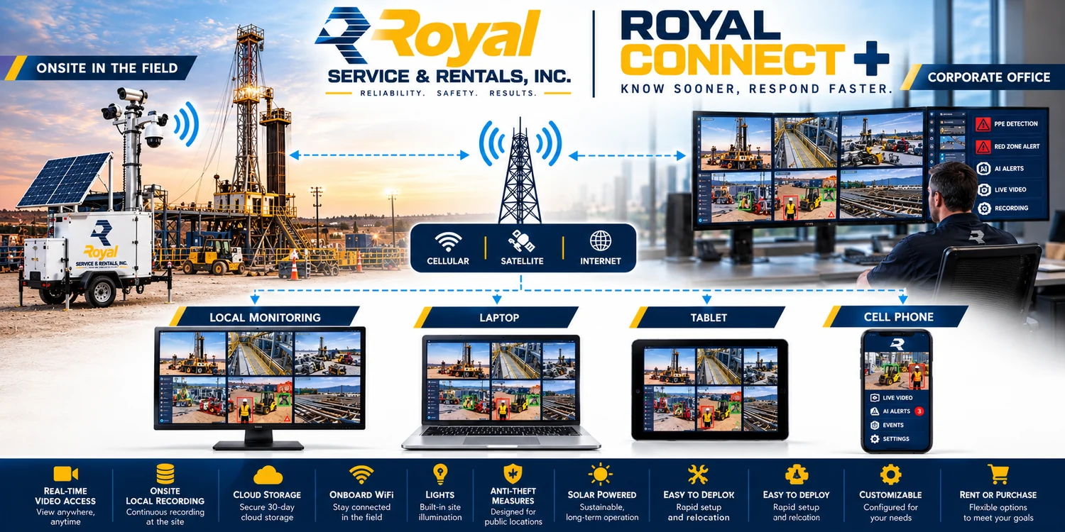 Royal Connect+ — from the rig to the corporate office, laptop, tablet and phone